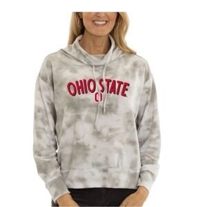 Flying Colors Ohio State Buckeyes Maddie Tie Dye Pullover Sweatshirt NWT Size XL